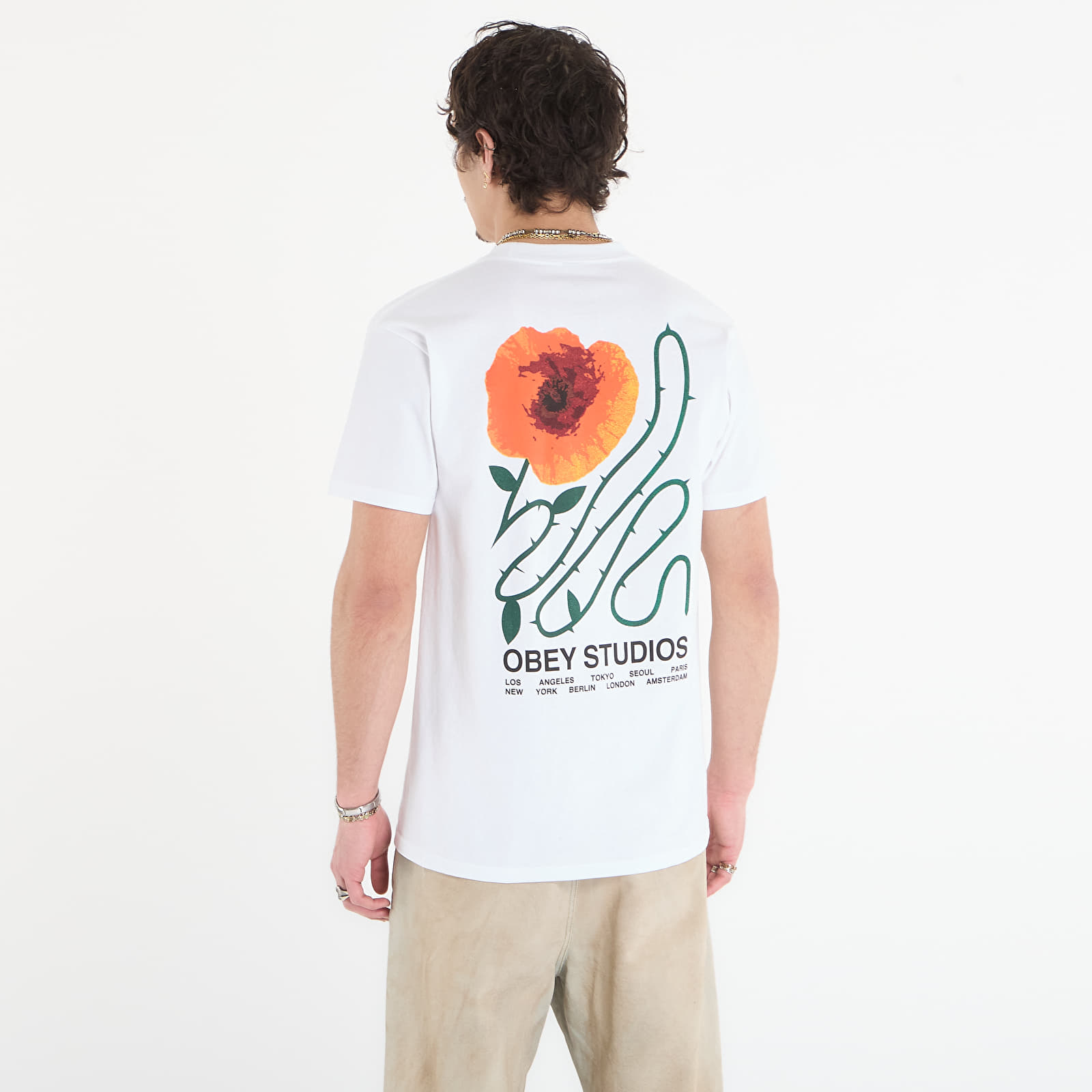 T-shirts homme OBEY Moves Of Life White