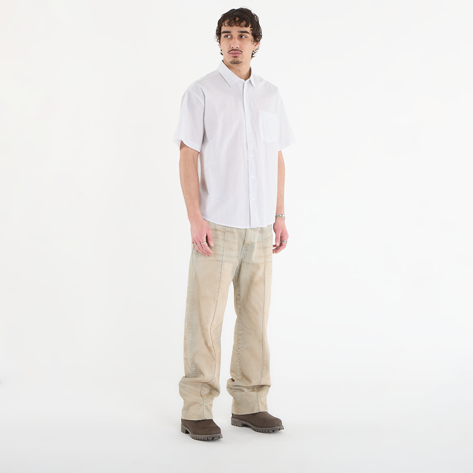 Ανδρικά πουκάμισα OBEY Bigwig Jamie Woven White Multi