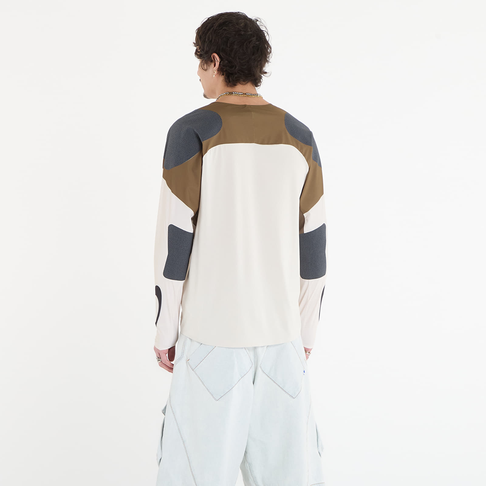 Vīriešu krekliņi Oakley Seeker Edge Ls Jersey Mist/ Army Green