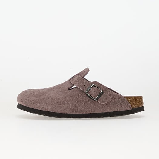 Birkenstock Boston Suede Leather Unisex Faded Purple Tonal FB