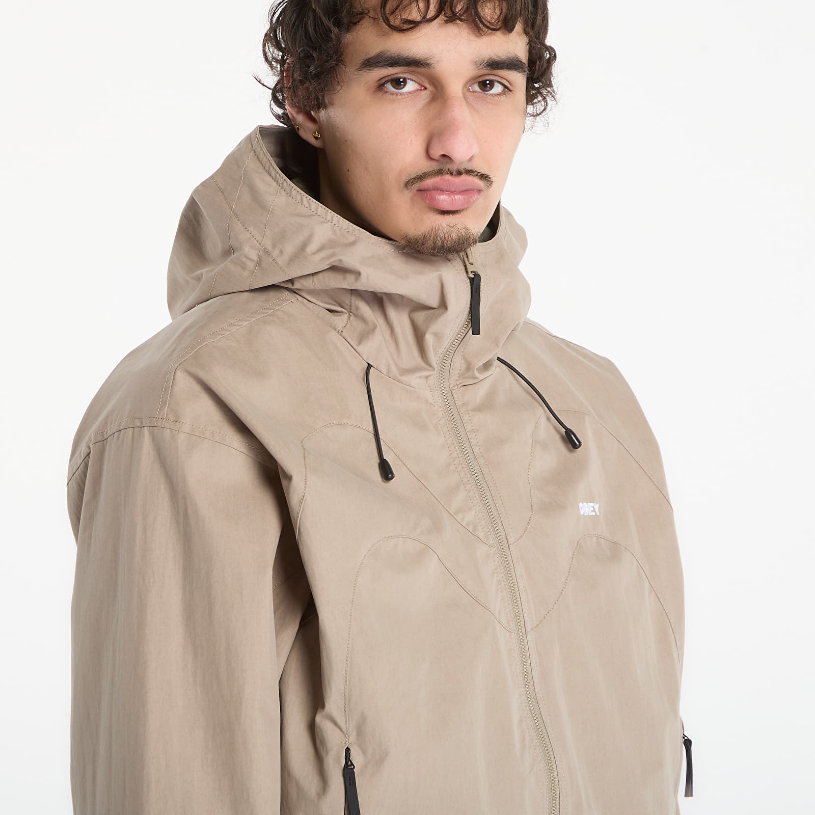 Herren-Windjacken OBEY Sota Shell Jacket Mermaid