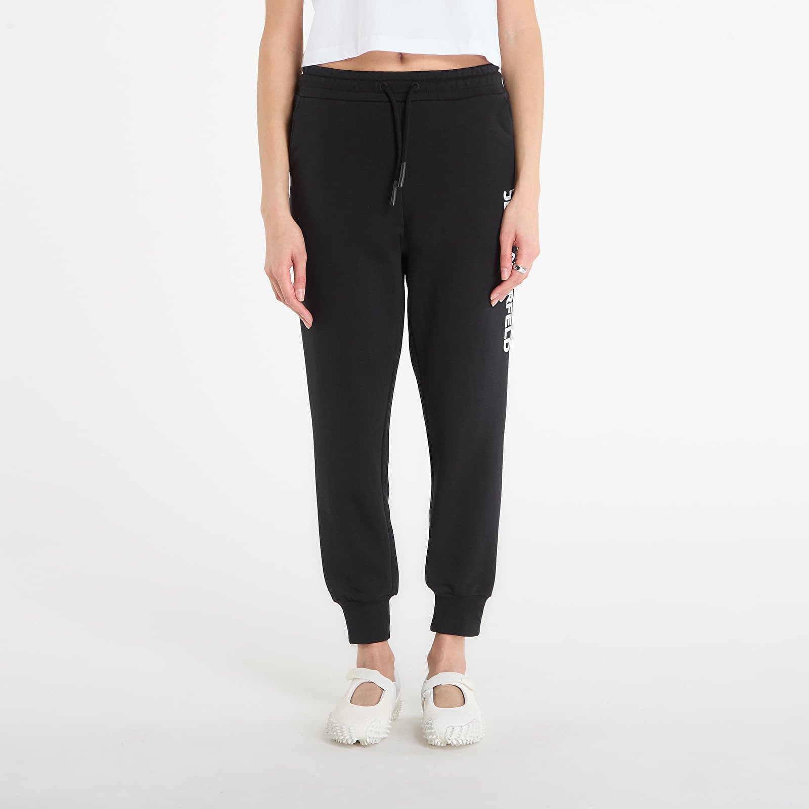 Pantaloni de trening Karl Lagerfeld Jeans Text Logo Slim Sweatpant Black L