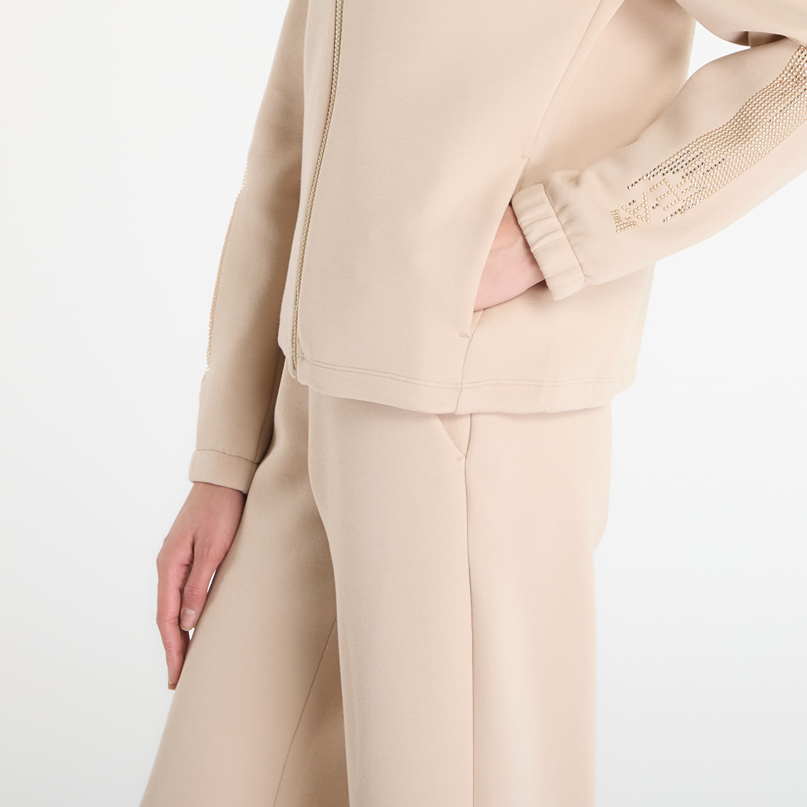 Sweatshirts EA7 Emporio Armani Train Logo Series W T-Top Fz T Cement