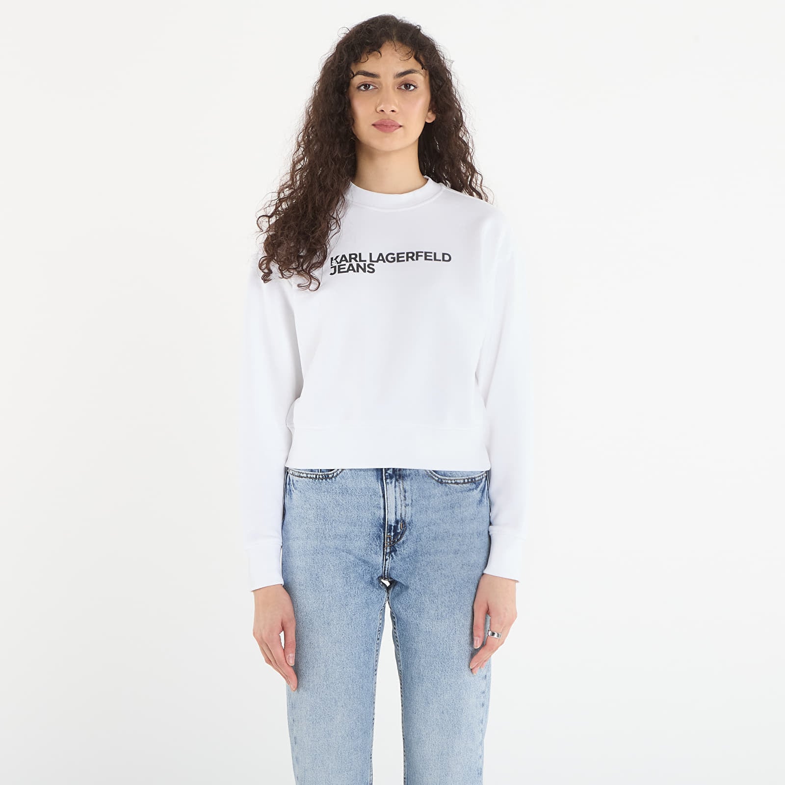 Sweatshirt Karl Lagerfeld Jeans Reg Essential Logo Sweat White S