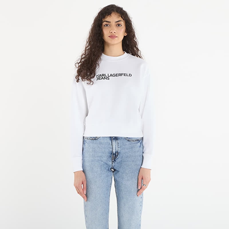 Kampsun Karl Lagerfeld Jeans Reg Essential Logo Sweat White