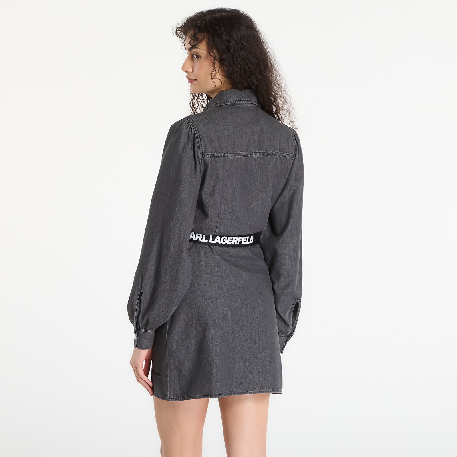 Klänningar Karl Lagerfeld Jeans Denim Fitted Dress Washed Black