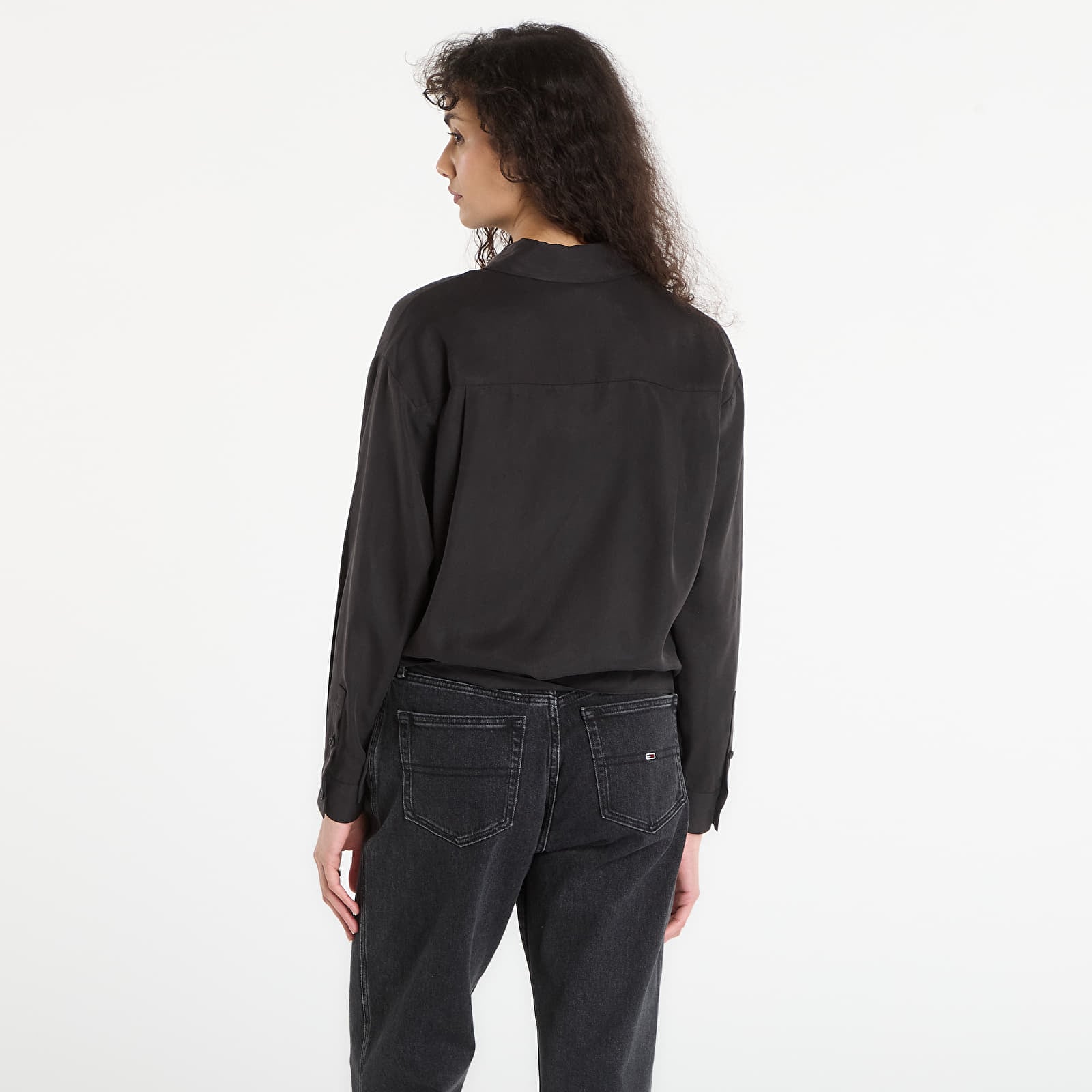 Viršutinė dalis Karl Lagerfeld Jeans Tied Blouse Black