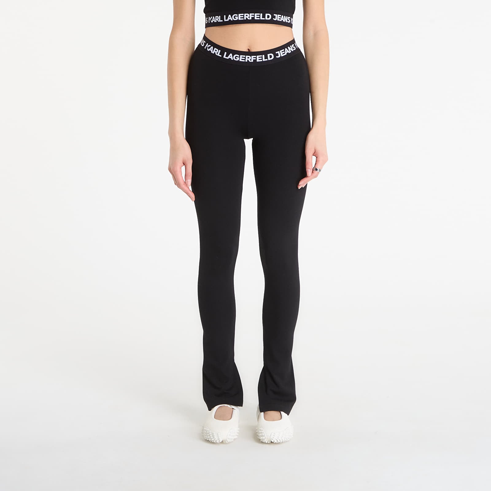 Leginsai Karl Lagerfeld Jeans Milano Legging Black