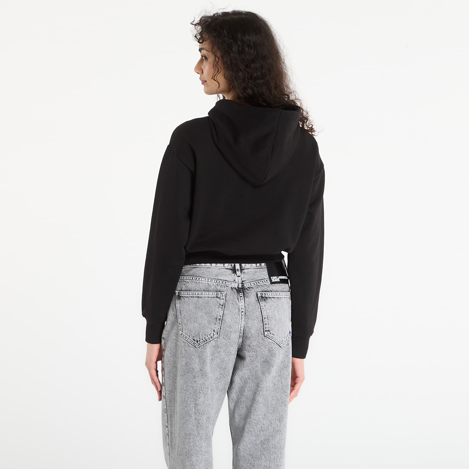 Φούτερ Karl Lagerfeld Jeans Reg Graffiti Hoodie Black