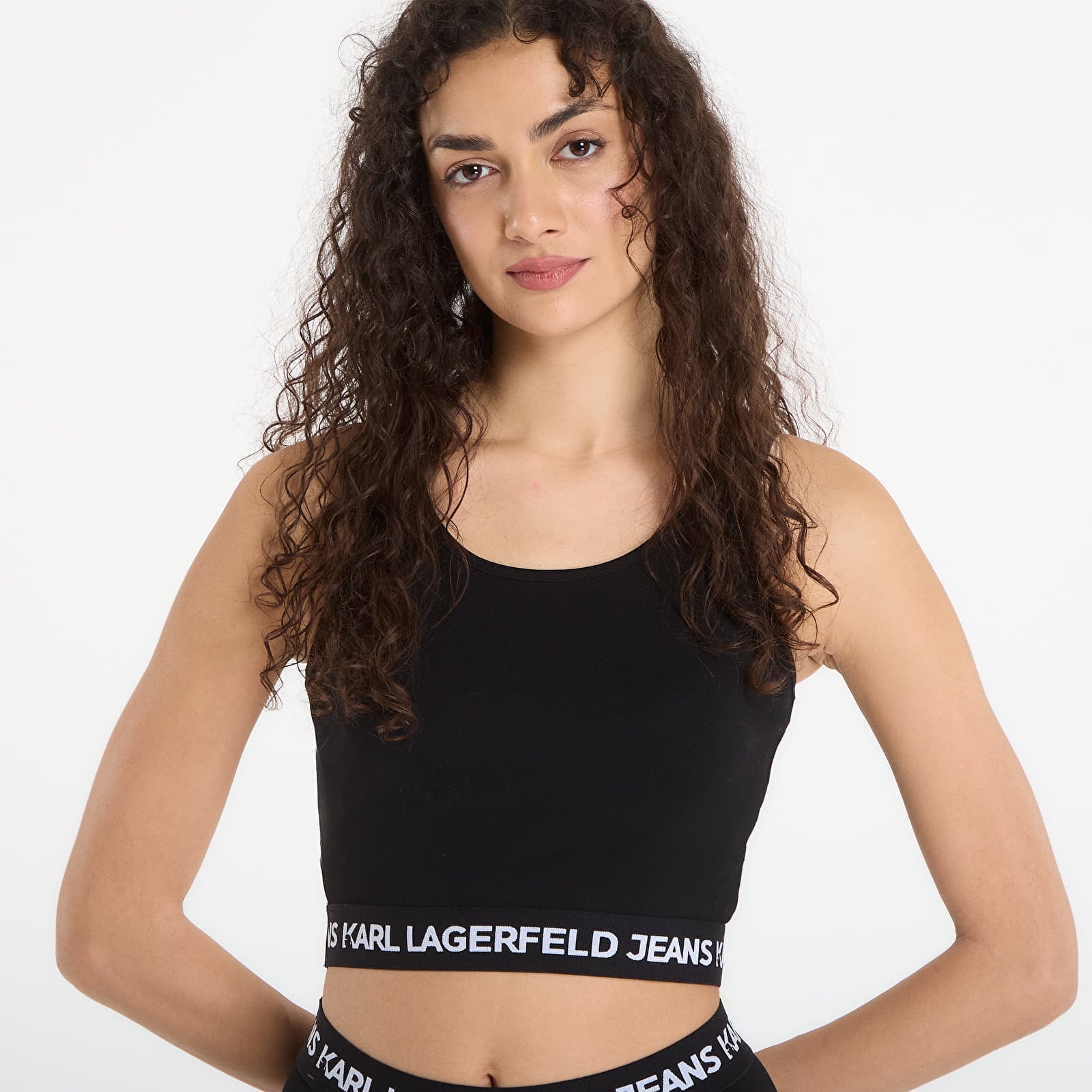 Marškinėliai Karl Lagerfeld Jeans Milano Tank Black