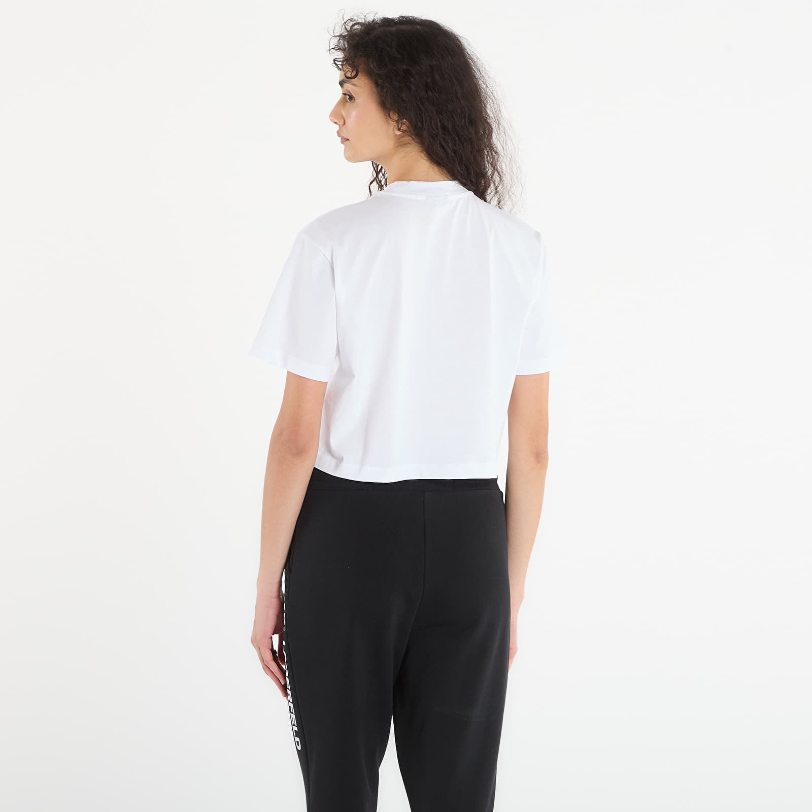 T-shirts Karl Lagerfeld Jeans Reg Cropped Graffiti Tee White