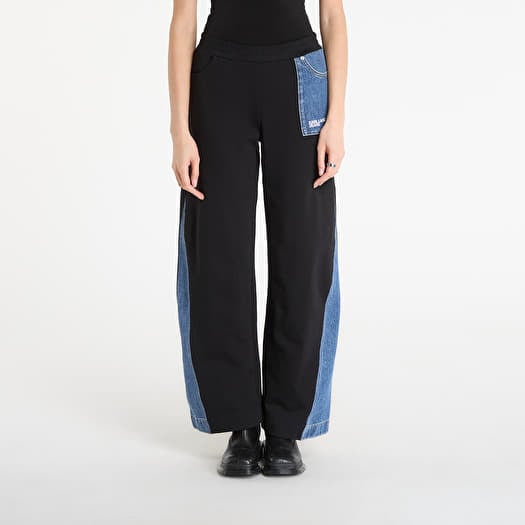 Pantalon de survêtement Karl Lagerfeld Jeans Mixed Material Sweatpant Washed Blue/ Black