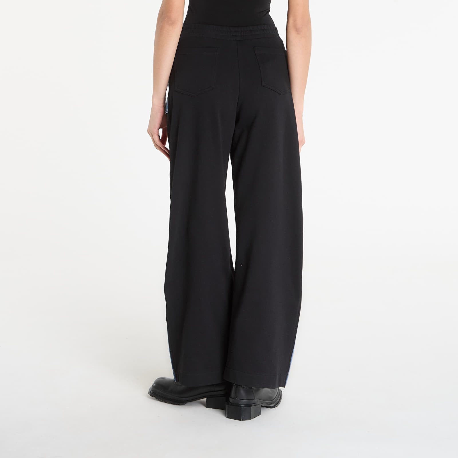 Sportinės kelnės Karl Lagerfeld Jeans Mixed Material Sweatpant Washed Blue/ Black