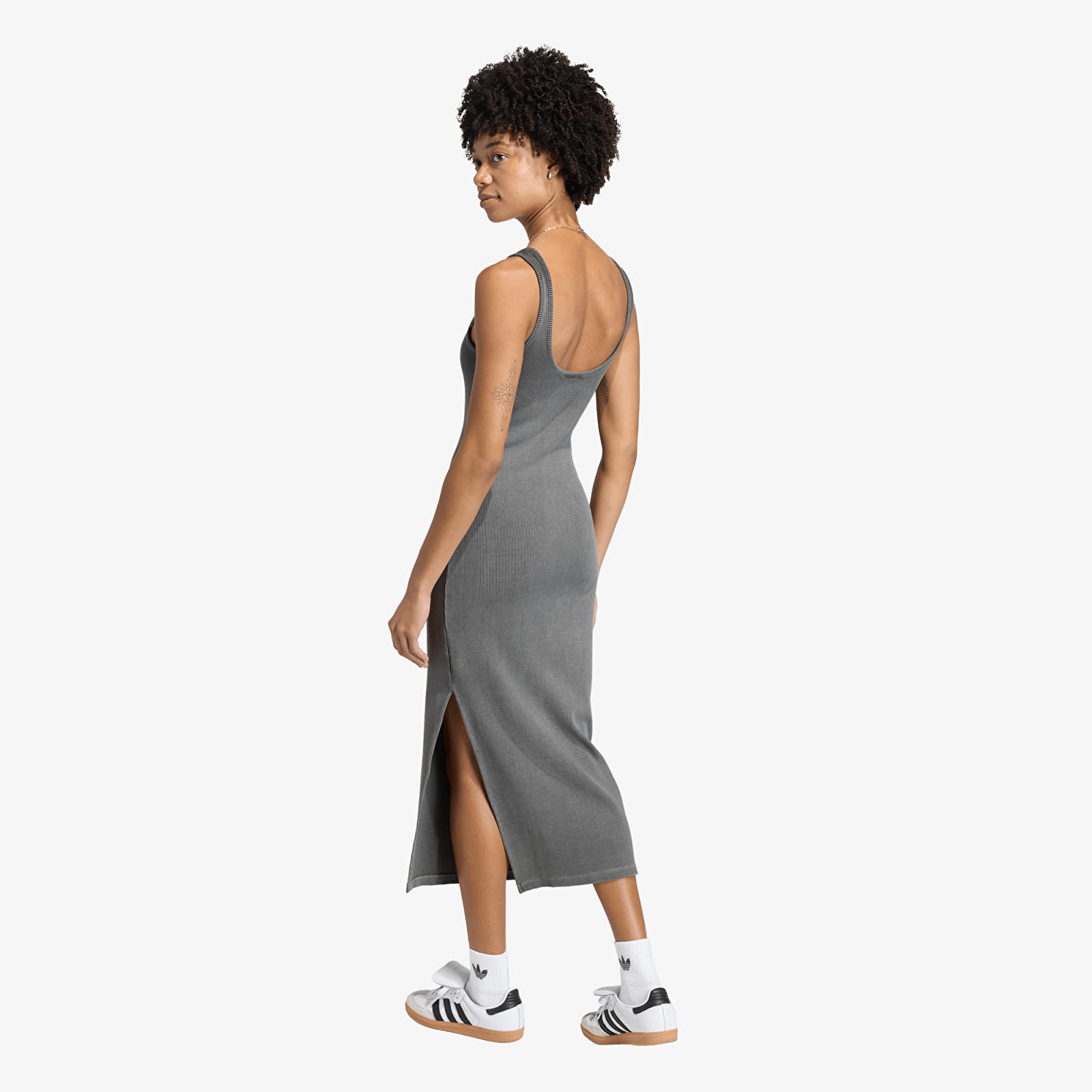 Rochii pentru femei adidas Ess Rib Dress Grey