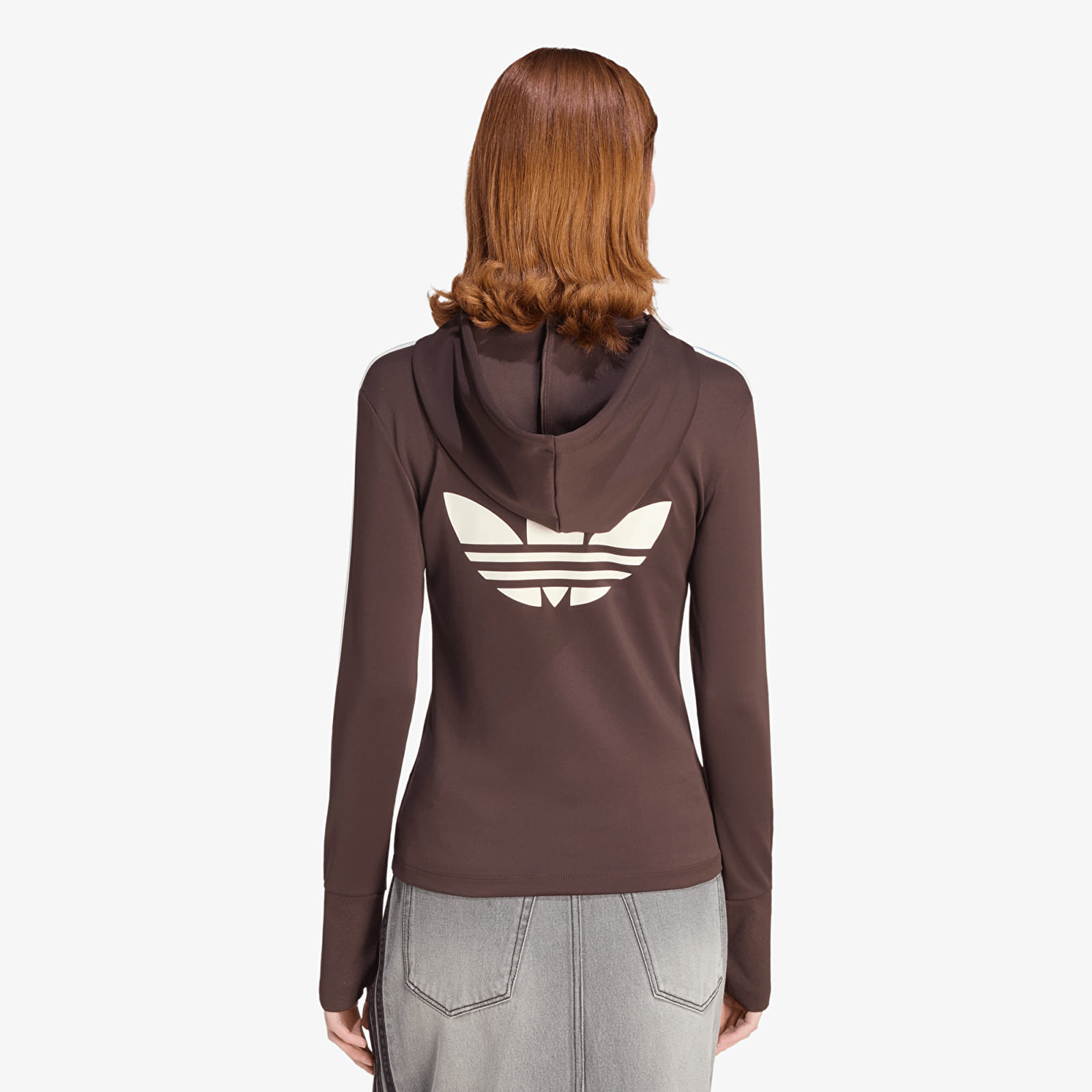 Sweatshirts für Frauen adidas Hooded Zipper Aurora Cofee