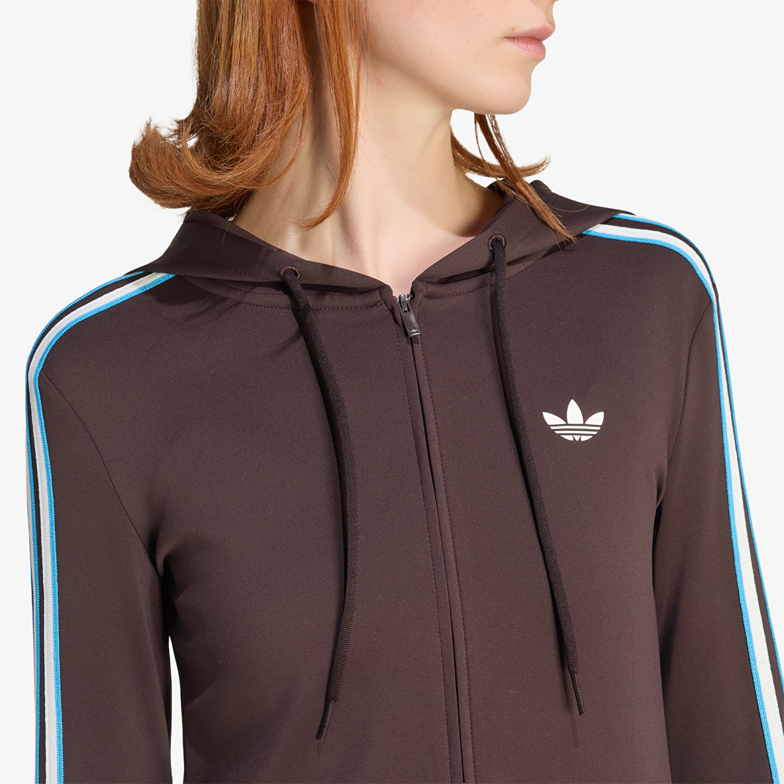 Sweatshirts für Frauen adidas Hooded Zipper Aurora Cofee