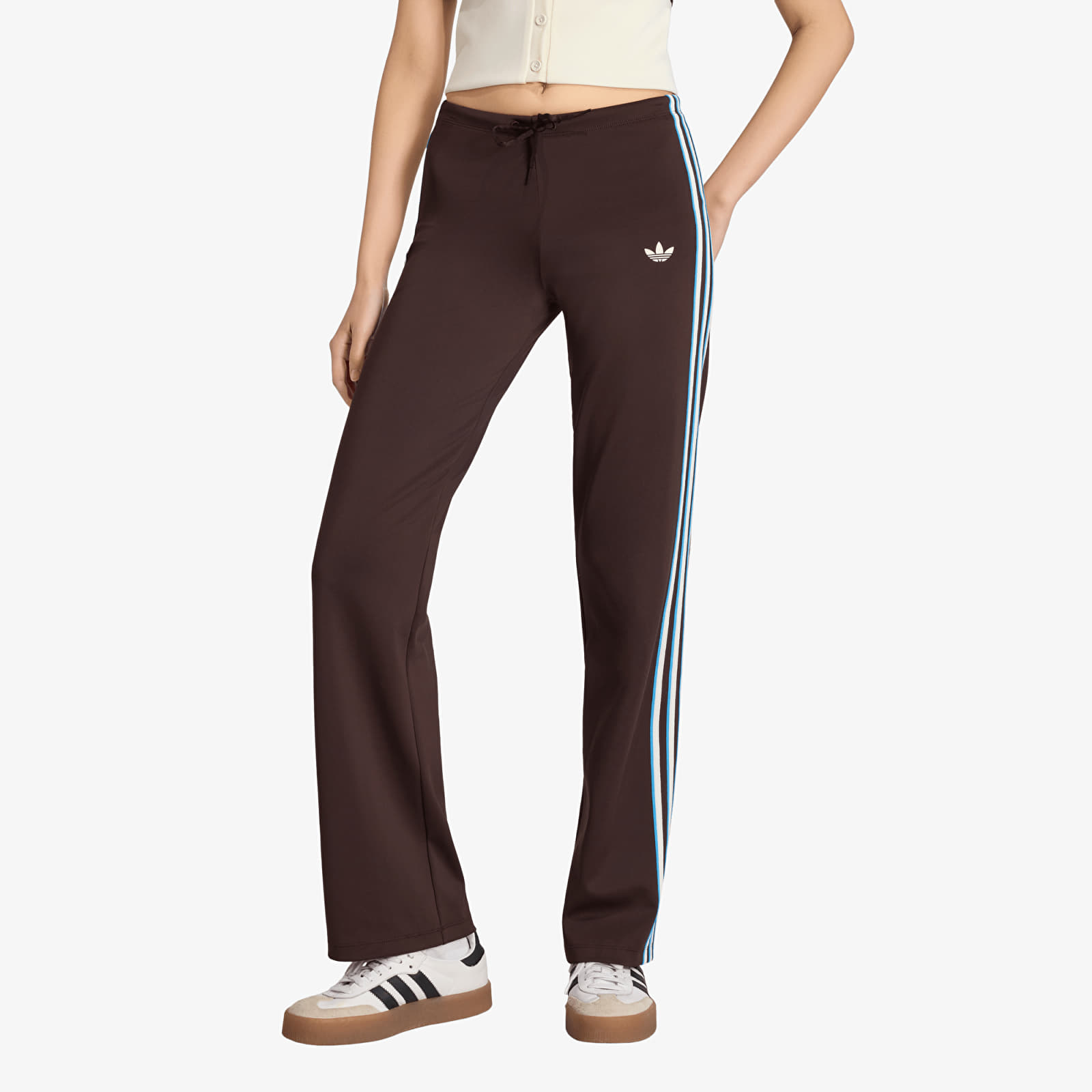 Dámské kalhoty adidas Straight Pants Aurora Cofee