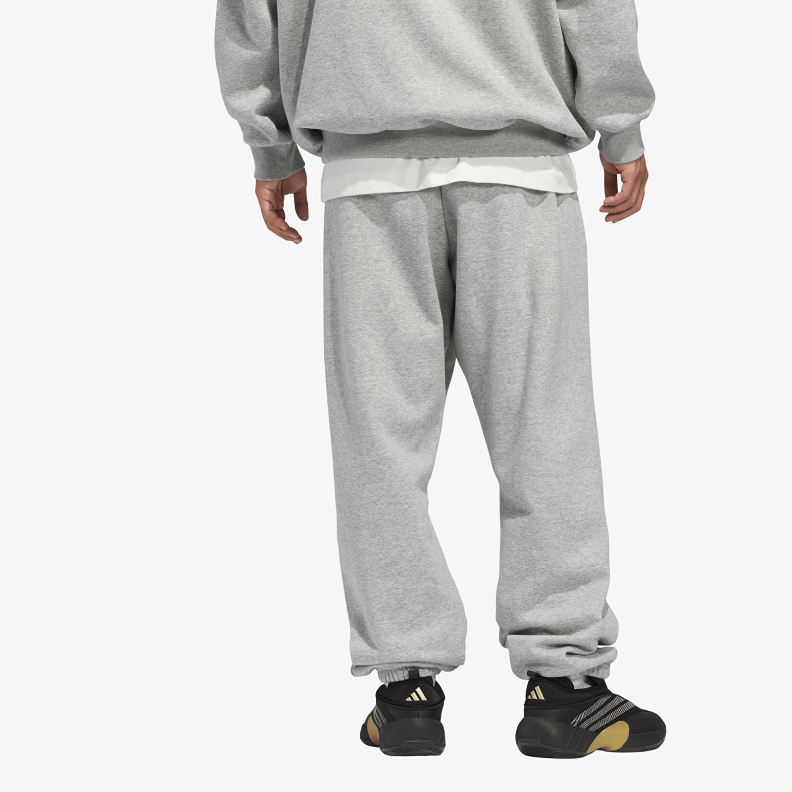 Bukser til mænd adidas Fleece Pant UNISEX Medium Grey Heather