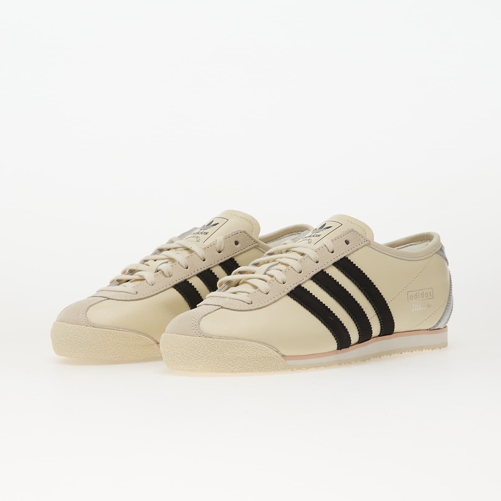 Încălțăminte și sneakerși pentru femei adidas Italia 70S W Crew White/ Core Black/ Silver Metallic