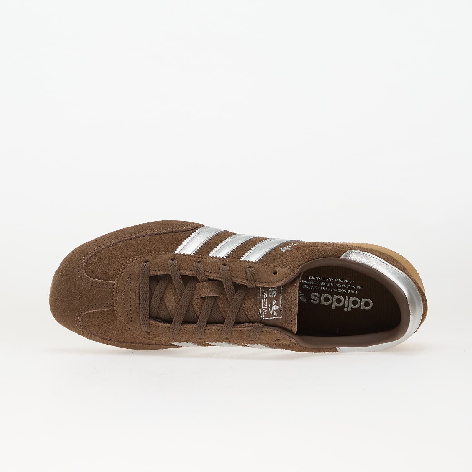 Women's sneakers and shoes adidas Handball Spezial Lo Pro W Earth Strata/ Silver Metallic/ Gum