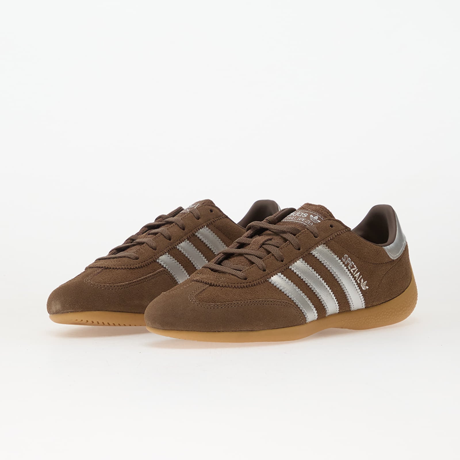 Women's sneakers and shoes adidas Handball Spezial Lo Pro W Earth Strata/ Silver Metallic/ Gum