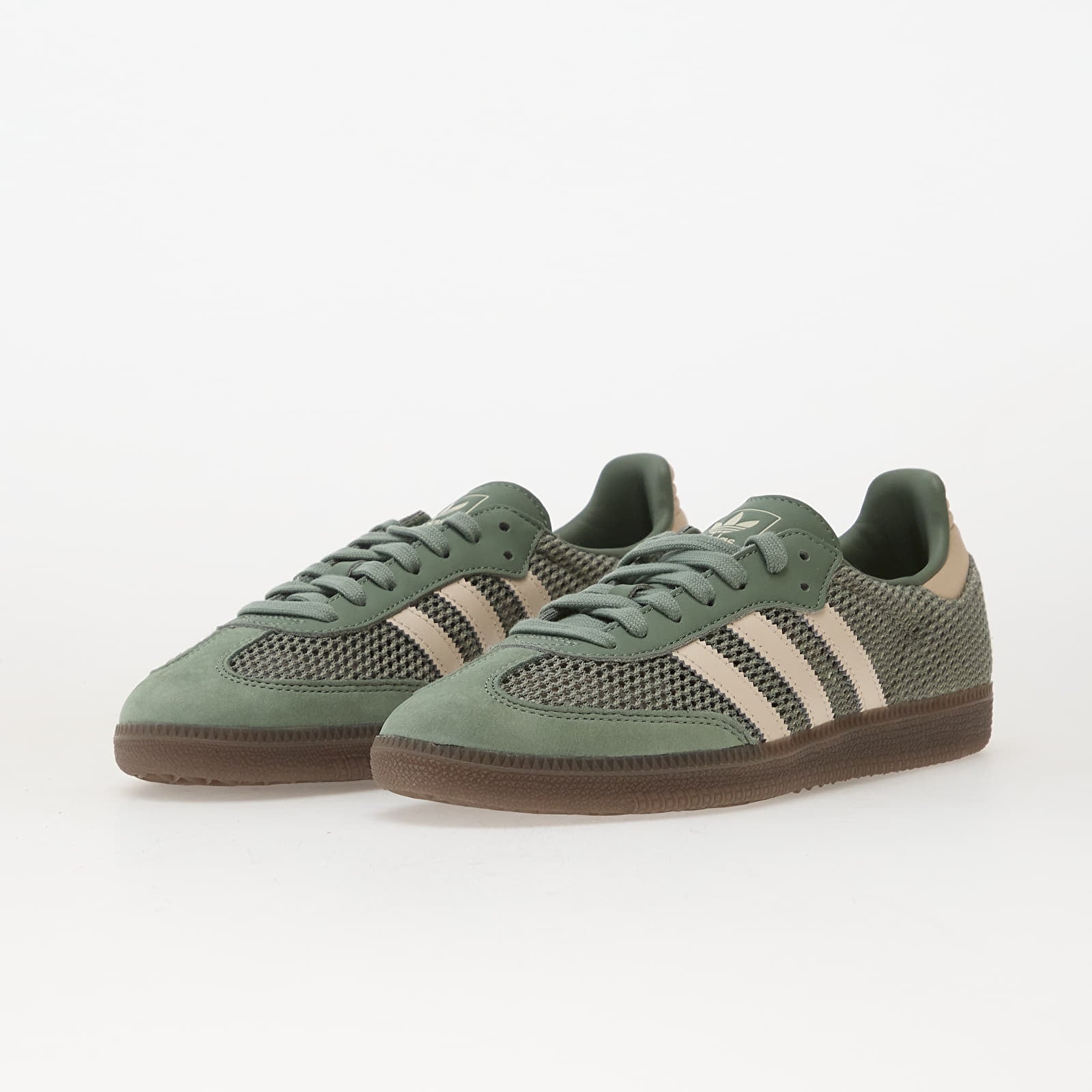 Women's sneakers and shoes adidas Samba Og W Silver Green/ Wonder White/ Gold Metallic