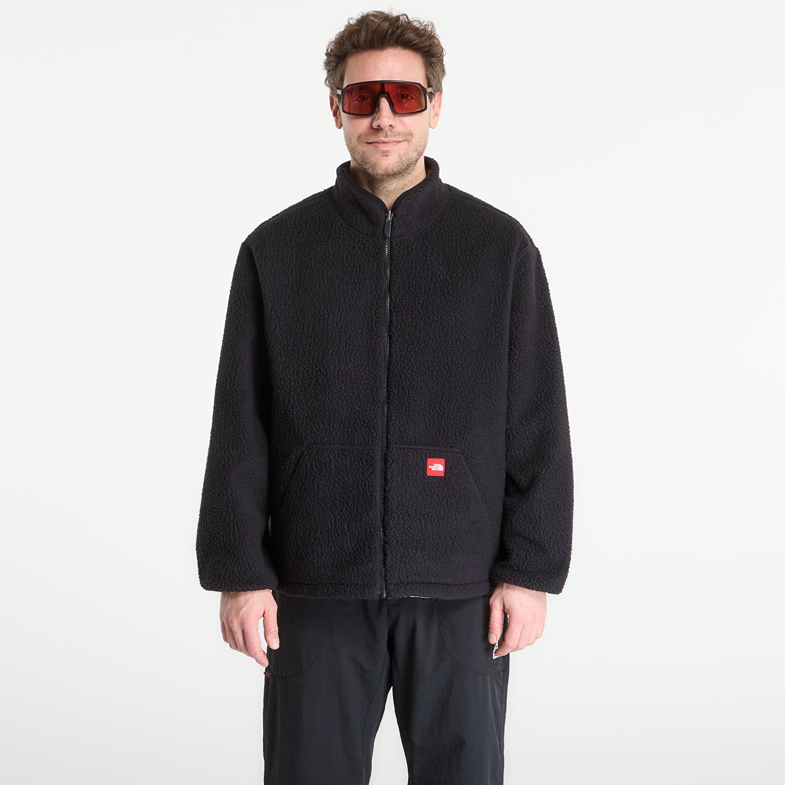 Bundy The North Face Redbox Reversible Fleece Jacket Mushroom Grey/ TNF Black