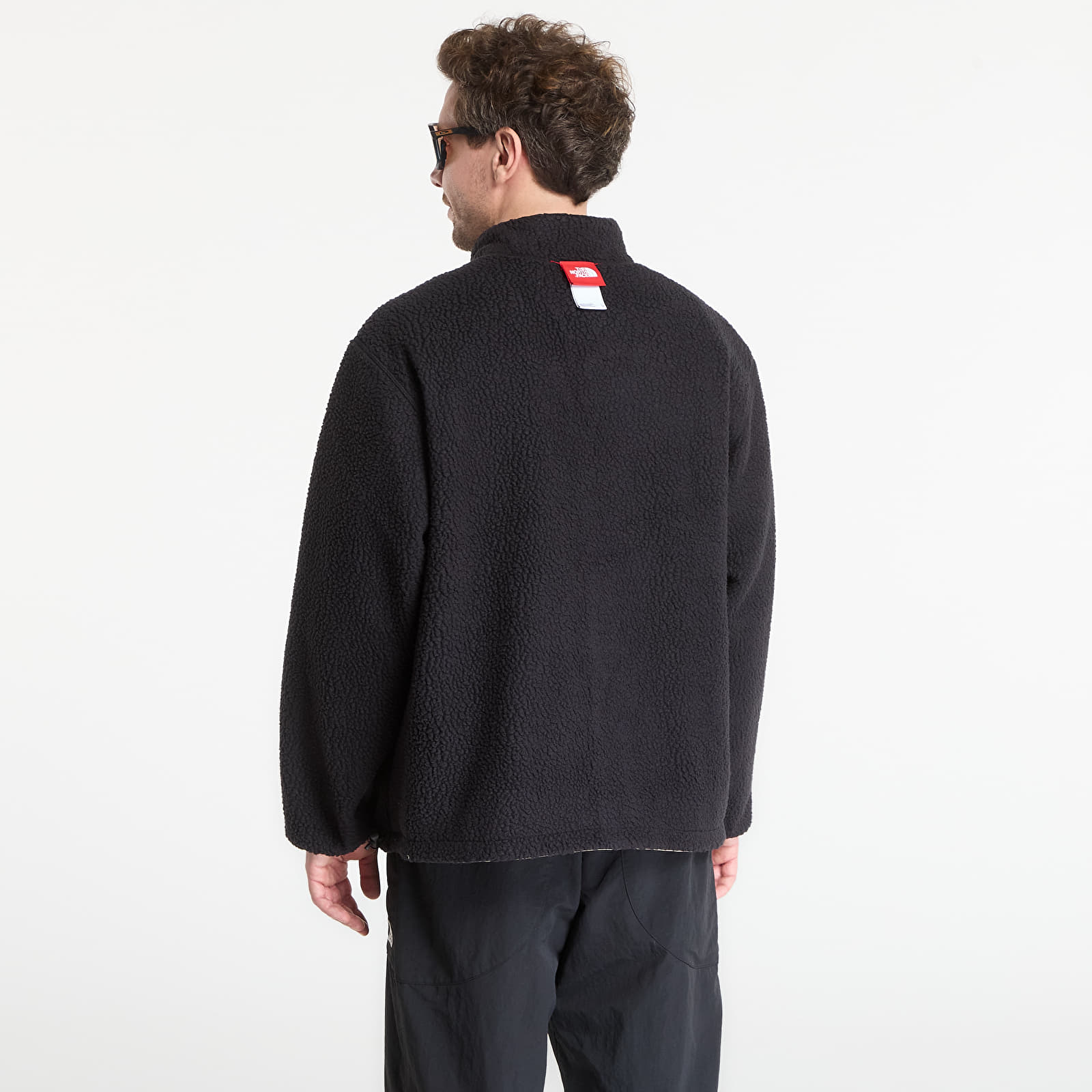 Bundy The North Face Redbox Reversible Fleece Jacket Mushroom Grey/ TNF Black