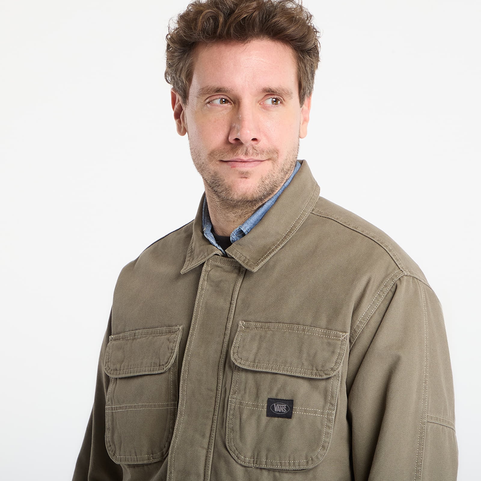 Jackor Vans Umber Pigment Canvas Jacket Aluminum