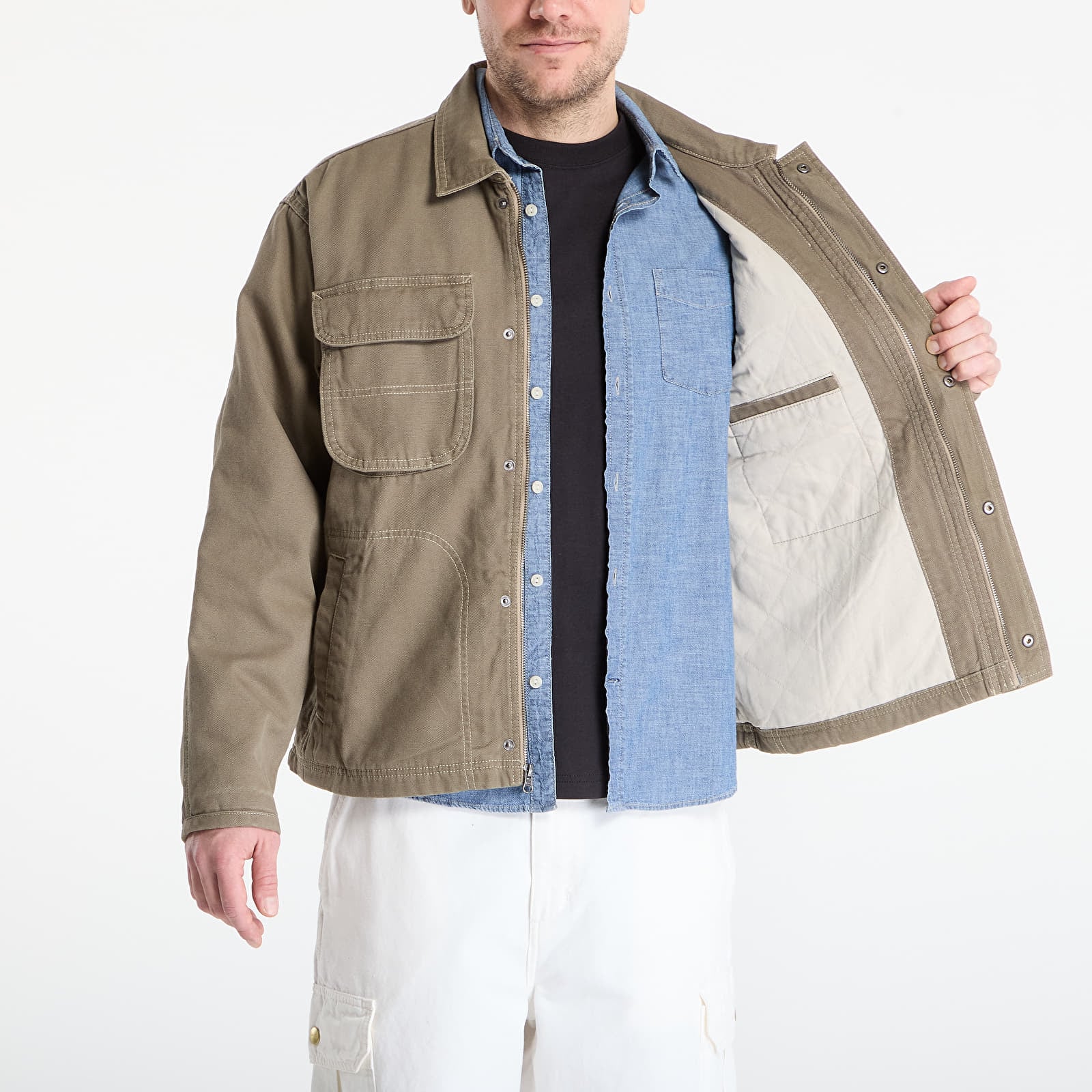 Jackor Vans Umber Pigment Canvas Jacket Aluminum