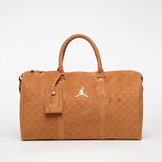 Jordan Jam Suede Monogram Duffle Cognac