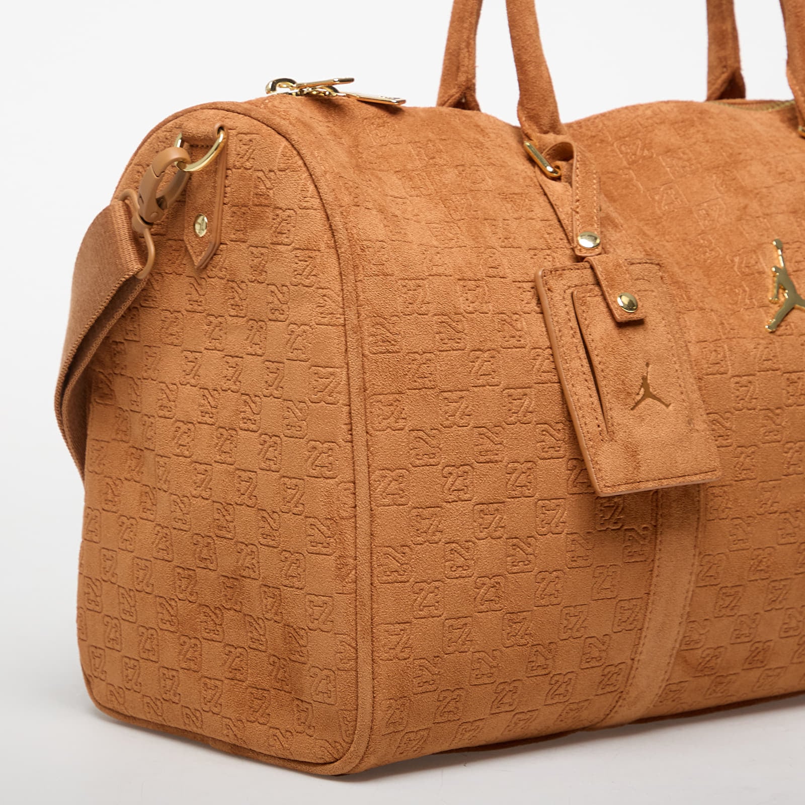 Duffle bag Jordan Jam Suede Monogram Duffle Cognac
