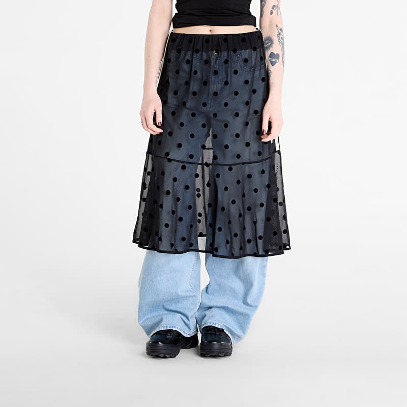 Skirt adidas Sheer Polka Dots Skirt Black