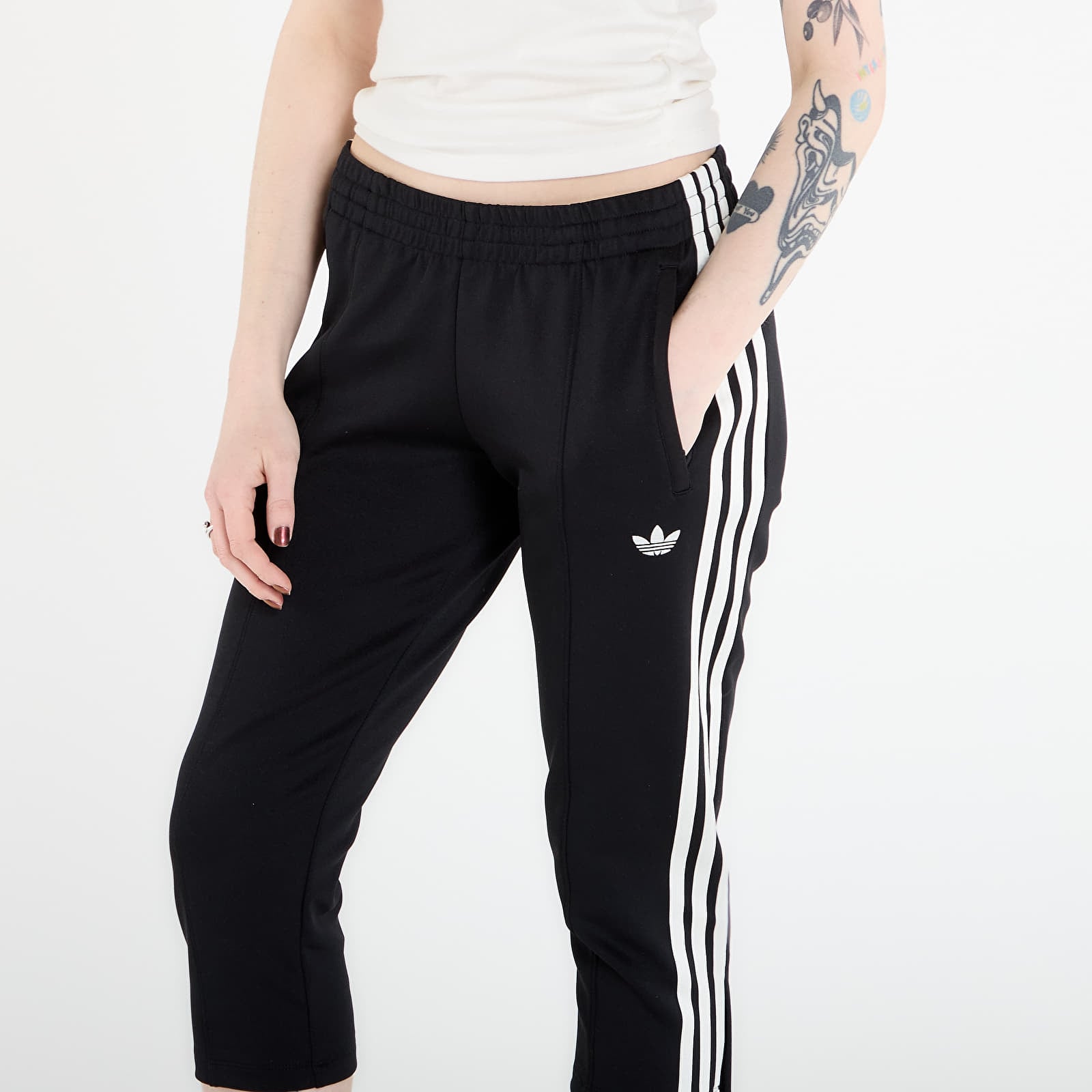 Pantalons de survêtement femme adidas 3/4 Sst Track Pants Black
