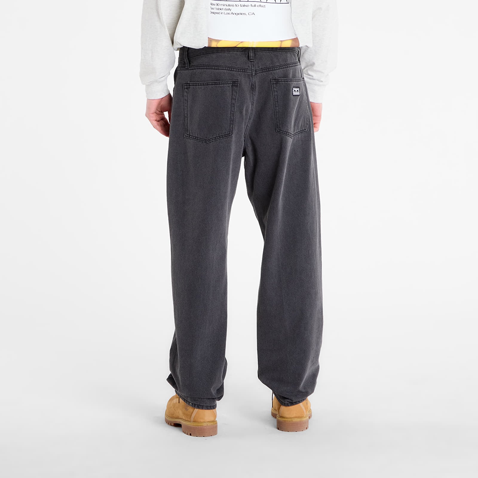 Herren-Jeans OBEY Emerson Denim Washed Black