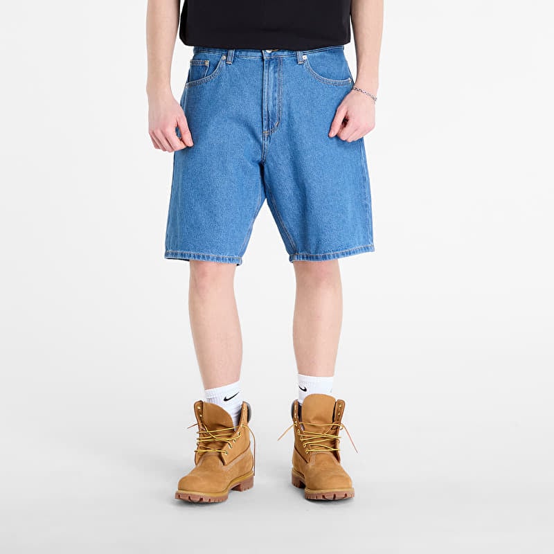 Kurze Hosen OBEY Emerson Denim Short Salty Blue Stone Wash