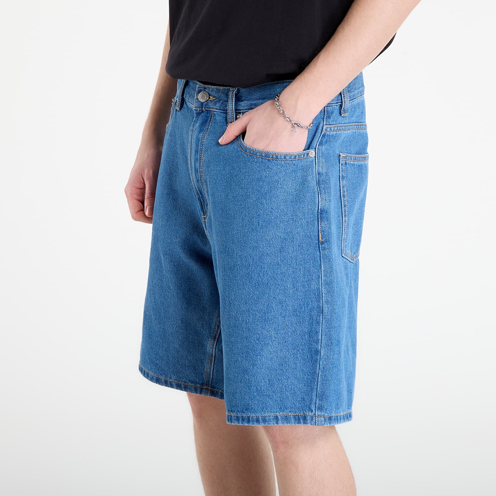 Men's shorts OBEY Emerson Denim Short Salty Blue Stone Wash