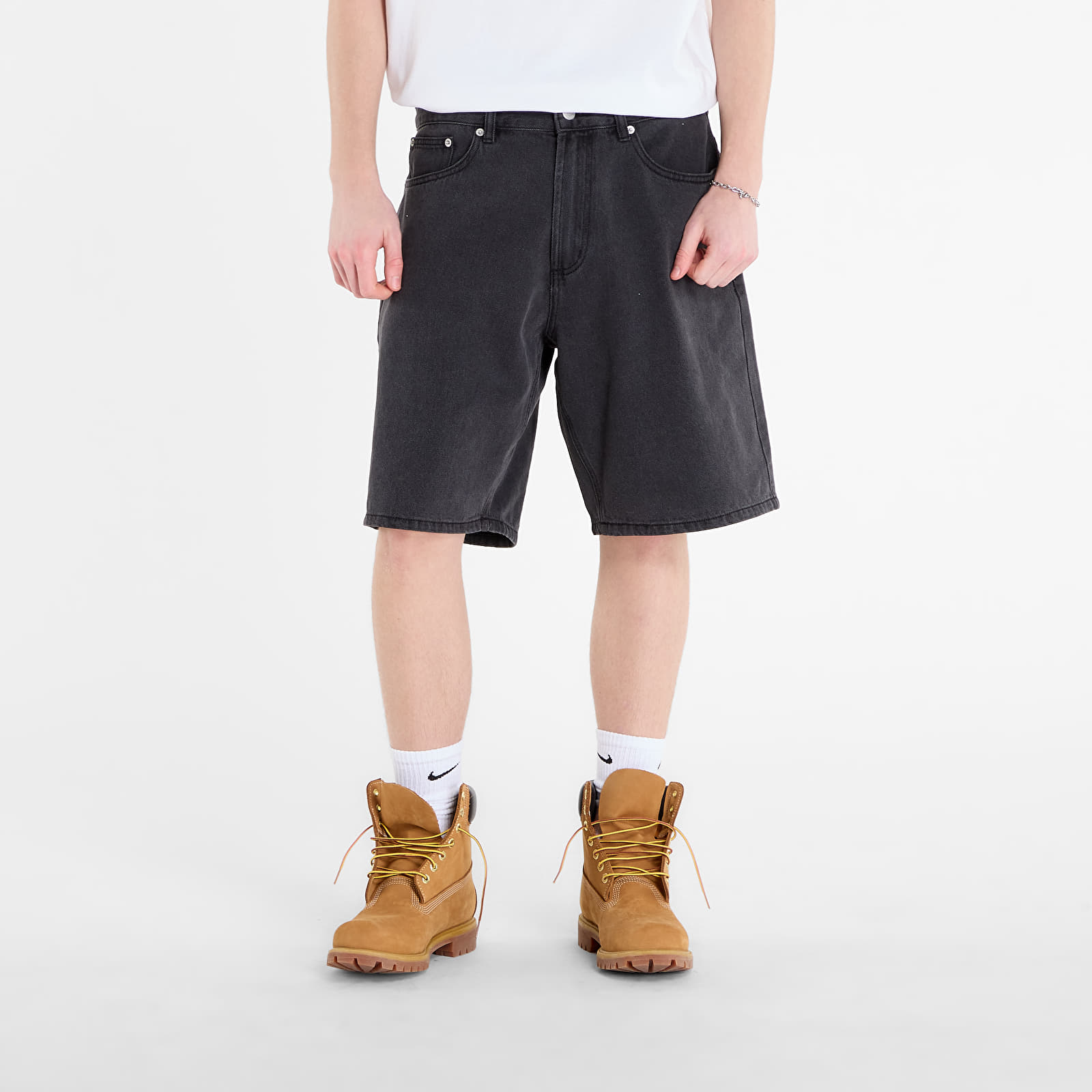 Muške kratke hlače OBEY Emerson Denim Short Washed Black