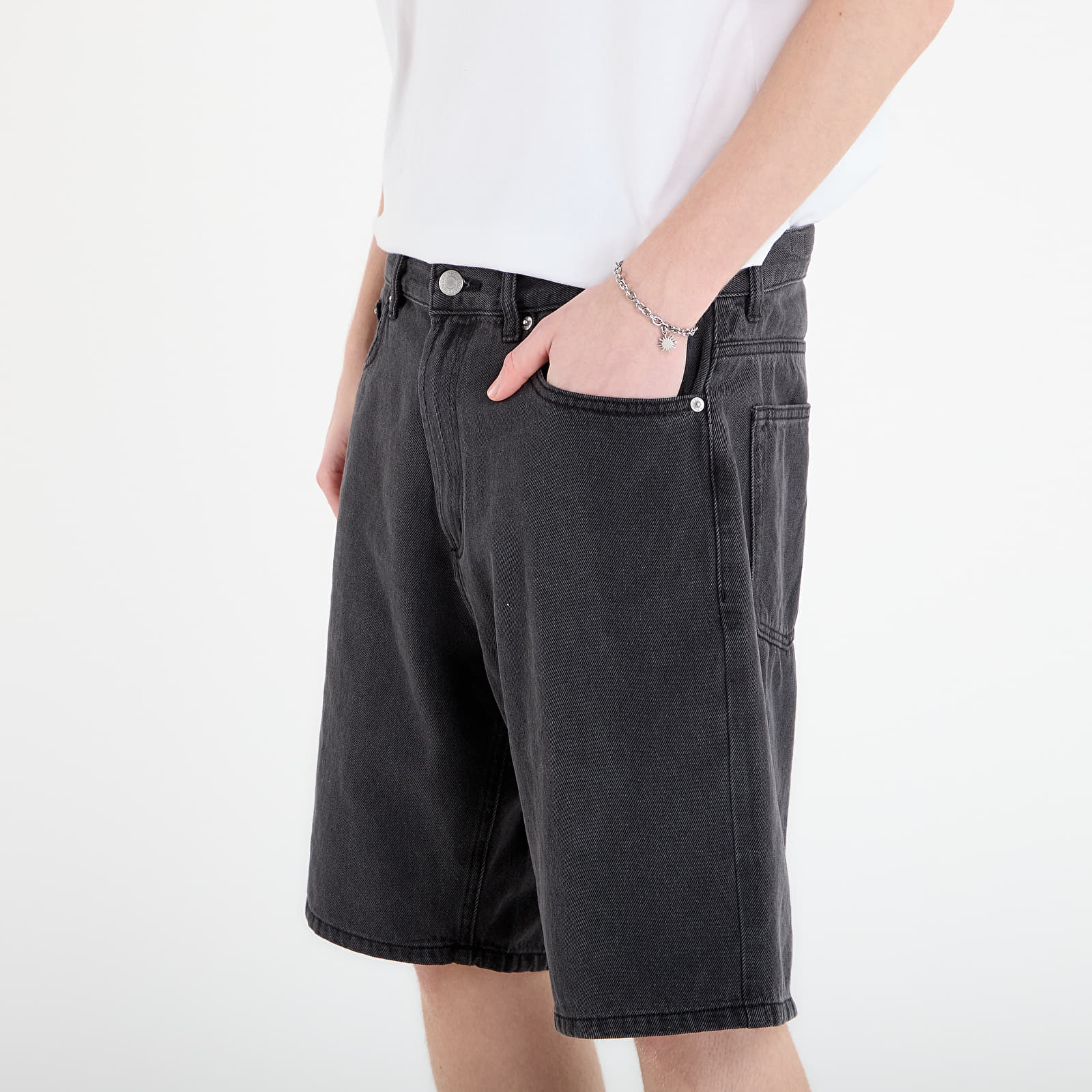 Muške kratke hlače OBEY Emerson Denim Short Washed Black