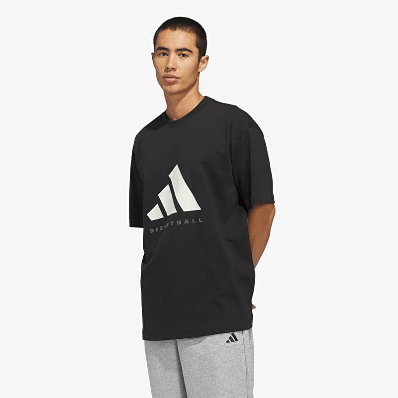 Футболка adidas Basketball T-Shirt (Gender Neutral) Black/ Off White