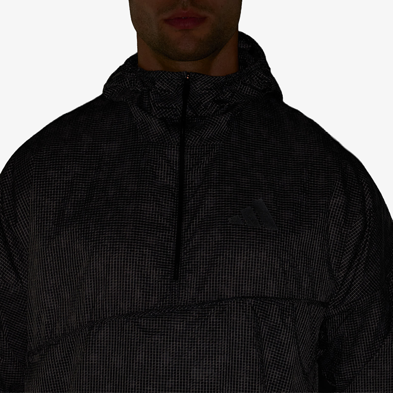 Men's windbreakers adidas Xpl Wind Aop Grey Six/ Carbon/ Black