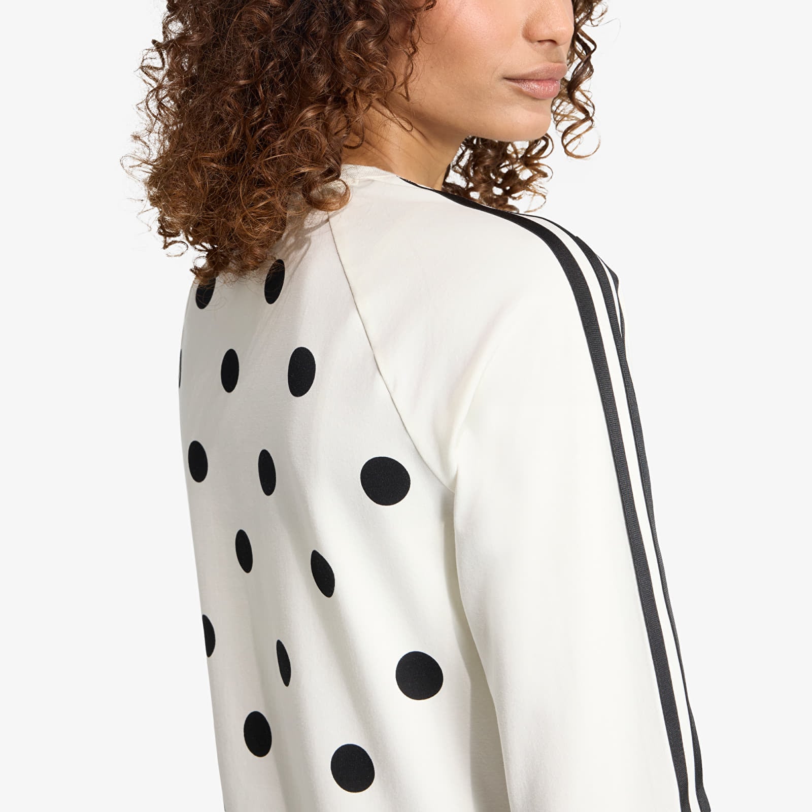 Dámske tričká adidas Slim Ls Off White