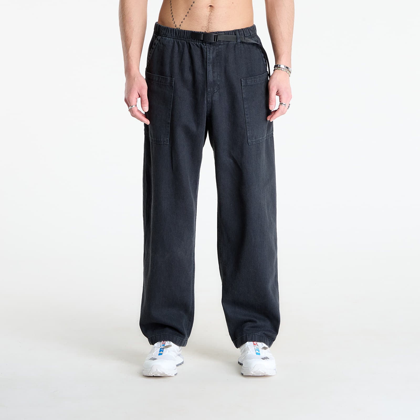 Pantalons homme Gramicci Hemp Relaxed Pant UNISEX Carbon
