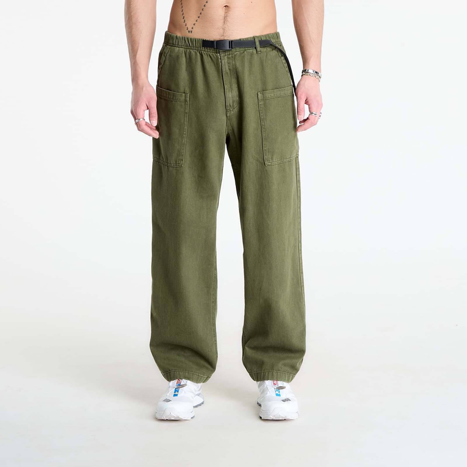 Pantaloni Gramicci Hemp Relaxed Pant UNISEX Olive XL