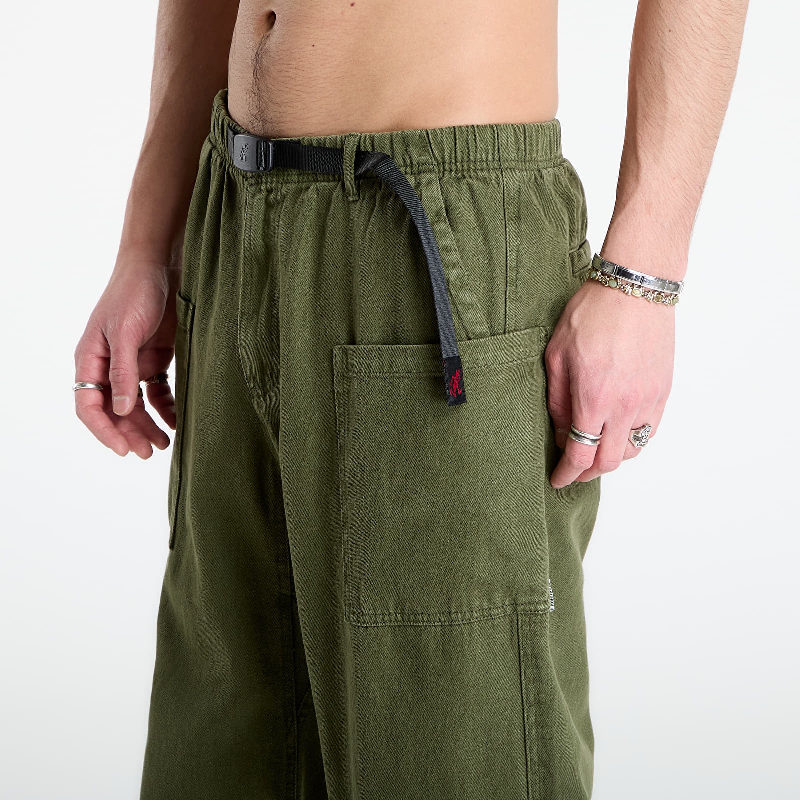 Pantalons homme Gramicci Hemp Relaxed Pant UNISEX Olive