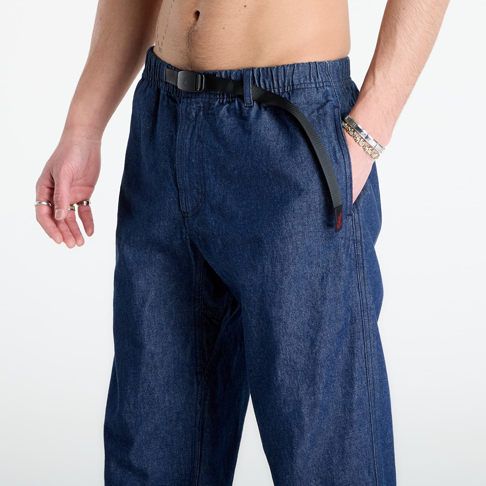 Pantalons homme Gramicci Denim Gramicci Pant Straight Fit UNISEX Rinsed Indigo