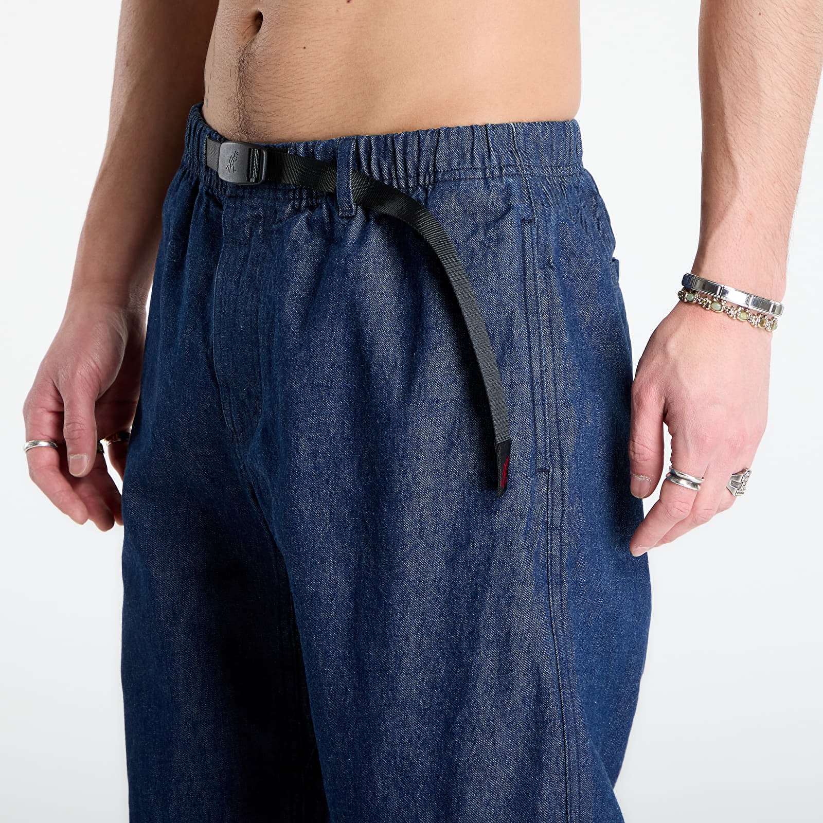 Pantalons homme Gramicci Denim Gramicci Pant Straight Fit UNISEX Rinsed Indigo