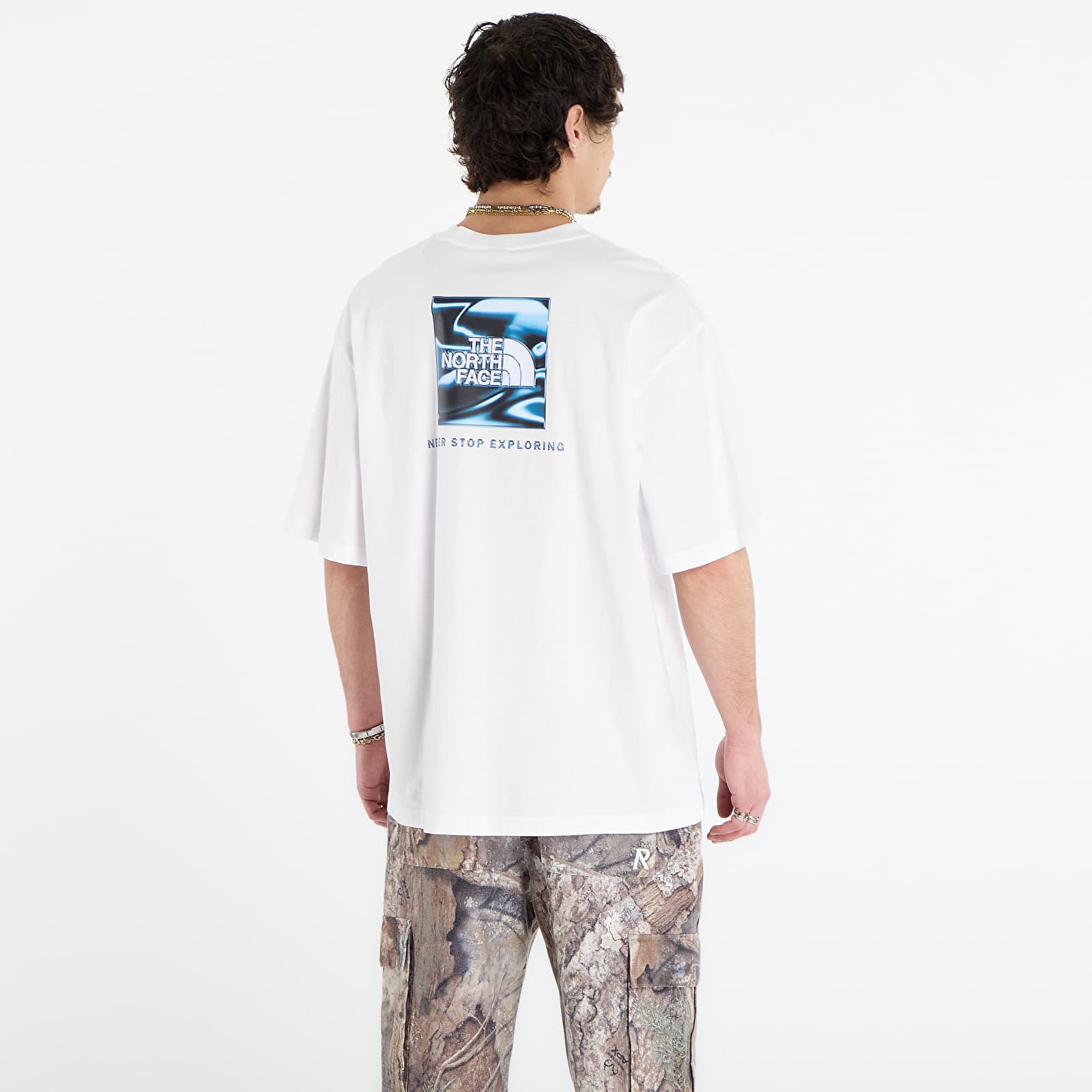 Men's T-shirts The North Face Liquid Box Nse Oversize Short Sleeve Tee-Graphic TNF White