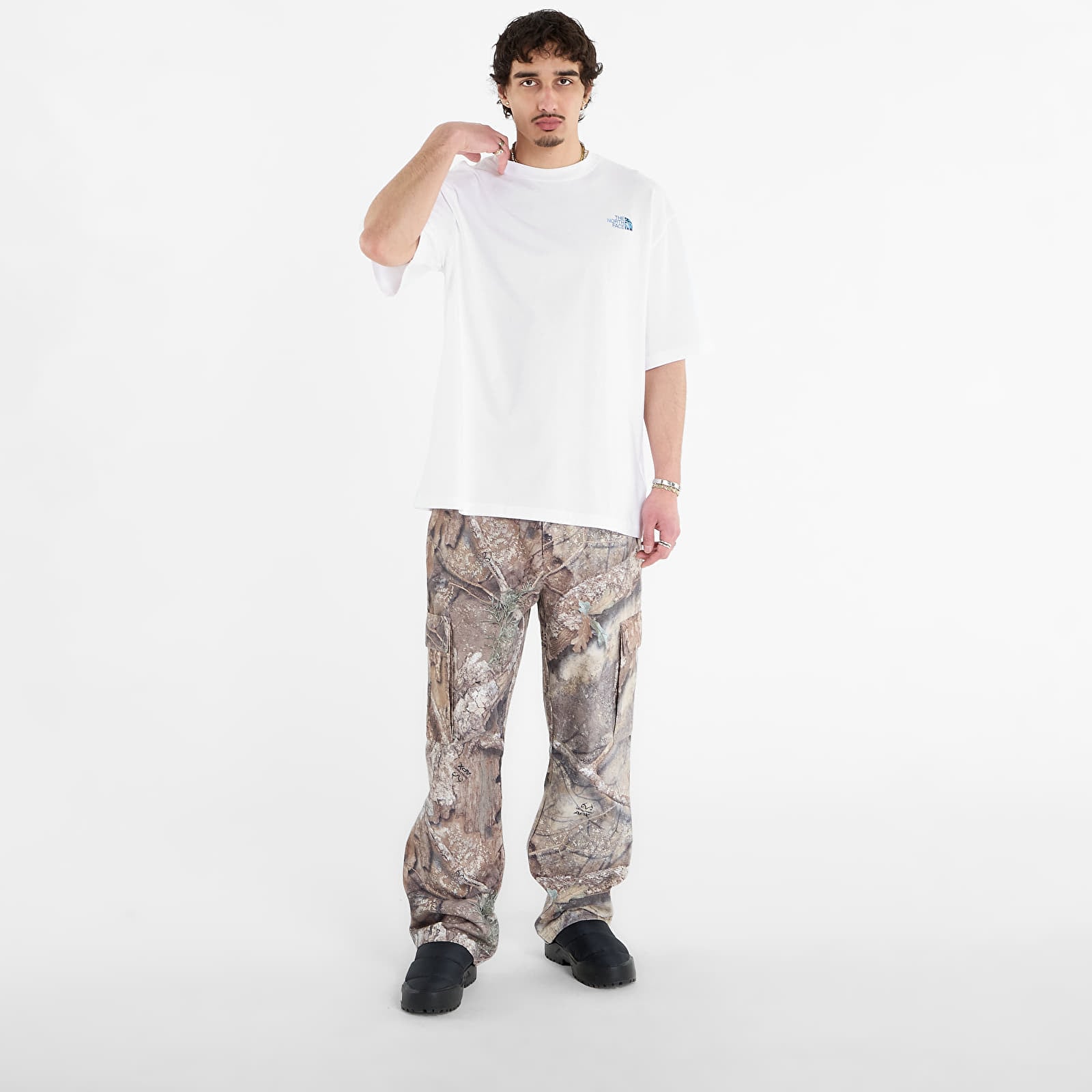 Men's T-shirts The North Face Liquid Box Nse Oversize Short Sleeve Tee-Graphic TNF White