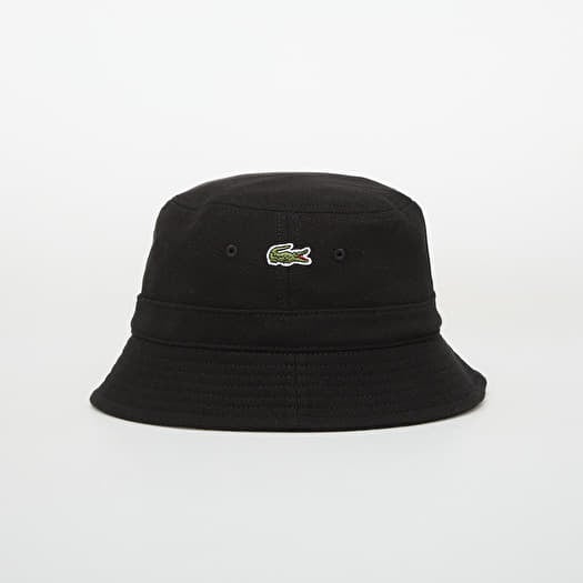 Hut LACOSTE Men's Unisex Bucket Hat černý